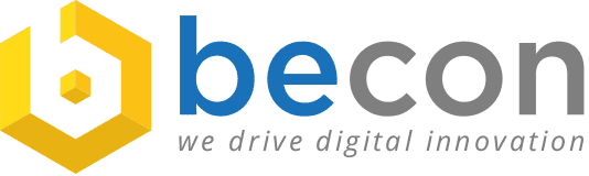 logo becon gmbh we drive digital innovation